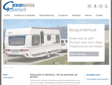 Tablet Screenshot of caravanservice-ouwerkerk.nl